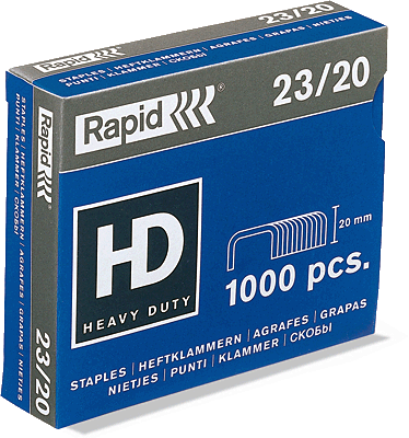 Rapid Heftklammer 23/20 supreme/24870400 verzinkt Heftklammern Inh.1000