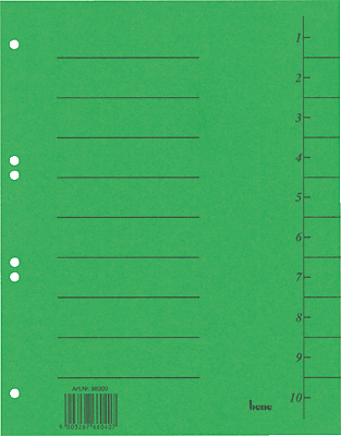 Bene Trennblätter A4/98300grün Inh.50