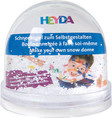 Heyda Schneekugel/204888400 9x8,5 cm