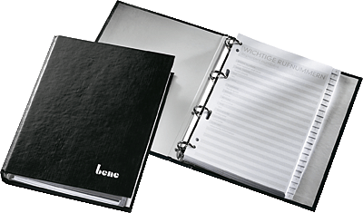 bene Telefonringbuch/321814 schwarz A5