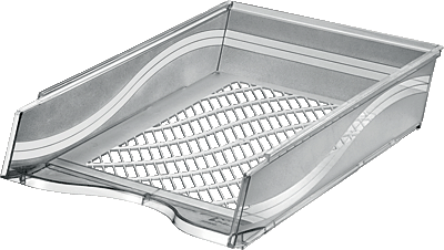 Bene Briefkörbe A4 - C4/60100 grautransparent