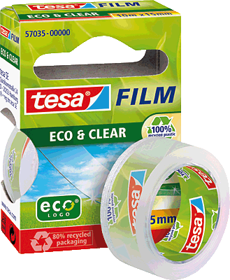 Tesa Film Eco & Clear/57035-00000-00 10 m : 15 mm