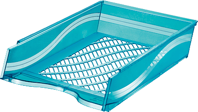Bene Briefkorb/60100 blautransparent A4-C4