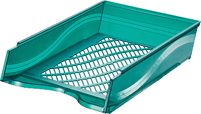 Bene Briefkorb/60100 grünmetallic A4-C4