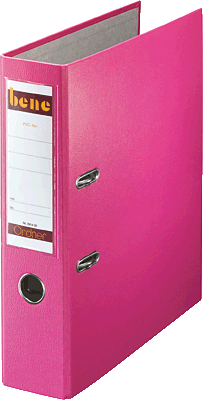 Bene Ordner A4, Kunststoff/291400RS rosa