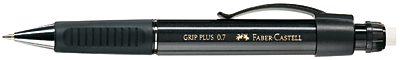 Faber-Castell Druckbleistift GRIP PLUS 0,7 mm/130733 schwarz metallic