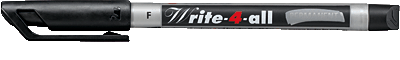 Stabilo Write-4-all, Permanent Marker F/156/46 0,7 mm schwarz