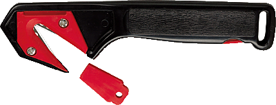 Ecobra Folien-/Kartonmesser/770440 schwarz/rot Kunststoff