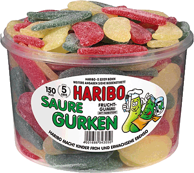 Haribo/889056 Saure Gurken Fruchtgummi Inh.150g