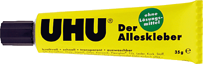 UHU Alleskleber ohne Lösungsmittel/48295 Alutube Inh.35g