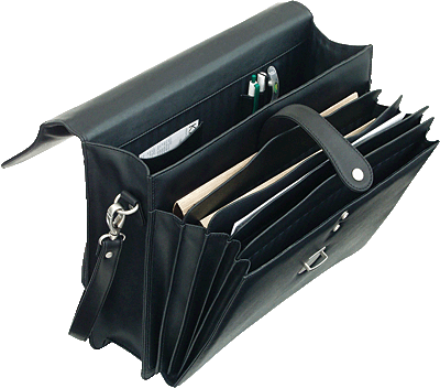 Alassio Dokumentenfächertasche FORTE/92011 ca. B40xH32xT15 cm schwarz Lederimitat 1700 g