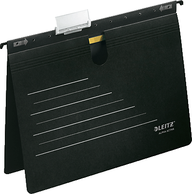 Leitz Hängehefter Alpha Active/1924-30-95 schwarz 225 g/qm Inh.5