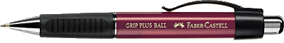 Faber-Castell Kugelschreiber GRIP PLUS BALL/140731 rot metallic