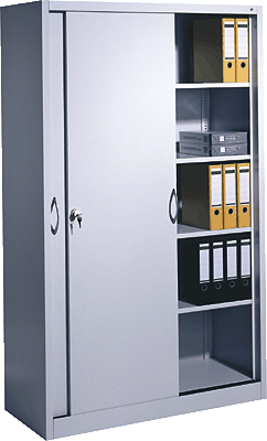 C+P Schiebetürenschrank/2040-000 H195xB120xT40 cm lichtgrau