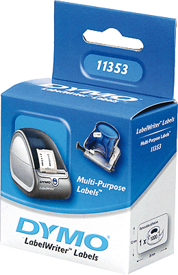 Dymo Vielzweck-Etiketten 11353/S0722530 25 x 13 mm weiß Inh.1.000