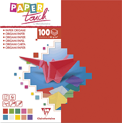 Clairefontaine Origamipapier/95008C 12x12cm sortiert Inh.100