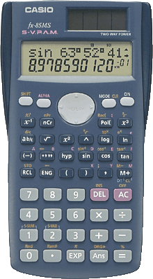 Casio Rechner/FX-85MS Blister-Verpackung