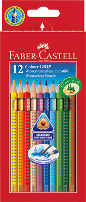 Faber-Castell COLOUR GRIP Farbstifte/112412 sortiert Inh.12
