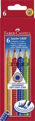 Faber-Castell Farbstift Jumbo Grip/110906 sortiert Inh.6
