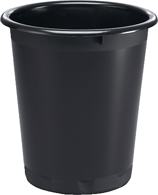 Durable Papierkorb/1701572221 ø 290, H 320 mm schwarz recycled