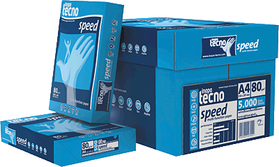 Inapa tecno Speed Papier/1298110661 DIN A4 weiß geriest 80 g/qm Inh.5000