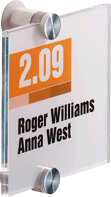 Durable CRYSTAL SIGN 105x105mm/4820-19 farblos