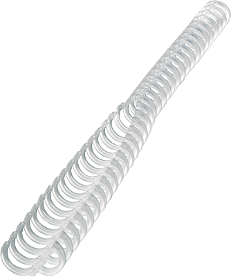 ibico Binderücken ibiClick, 34 Ringe, 12mm frosted clear/387319E transparent 12mm 95 Blatt Inh.50
