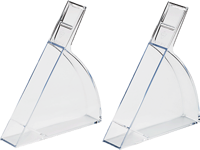 Helit Endstützensatz/H6102902 2 Endstützen glasklar
