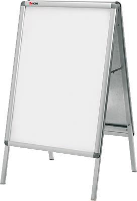 Nobo Kundenstopper/1902206 A1 / 1145x656x75 mm silber Aluminium/Kunststoff