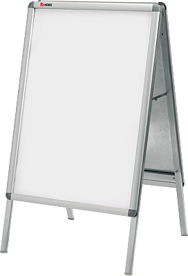 Nobo Kundenstopper/1902207 A2 / 898x482x75 mm silber Aluminium/Kunststoff