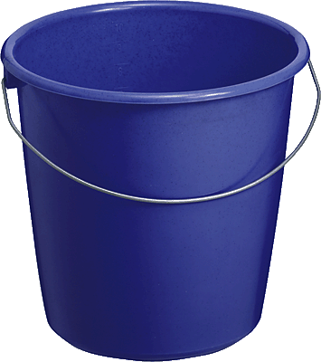 Eimer mit Stahlbügel/84194 blau Inh.10 l