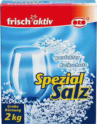 ORO frisch-aktiv Spülmaschinen-Salz /05522, grobe Körnung voll-löslich Inh.2 kg