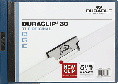Durable Klemmmappe/2246-07 für DIN A4 dunkelblau