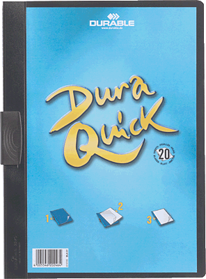 Durable Klemmmappe/2270-01 DIN A4 schwarz