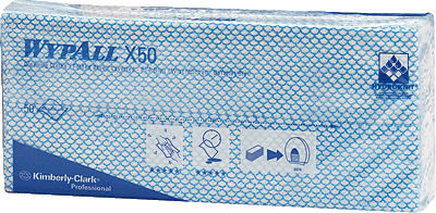 Wypall Wischtücher/7441 25 x 42 cm blau 59 g/m² Inh.50