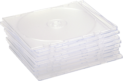 Compucessory CD Hüllen transparent/442471 Slimcase Inh.10
