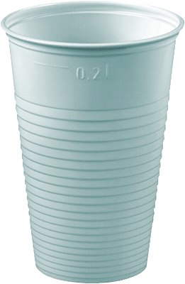 Papstar Trinkbecher/12156 0,2l weiß Trinkbecher 0,2l Inh.100