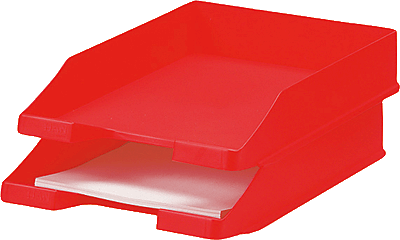HAN Briefkorb C4/1027-X-17 rot Kunststoff Inh.2