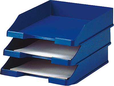 HAN Briefkorb C4/1027-X-14 blau Kunststoff Inh.2
