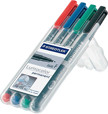 Staedtler Folienschreiber 318/318 WP4 sortiert Inh.4