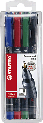 Stabilo OHPen universal Fein/842-4 0,7 mm sortiert Inh.4