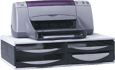 Fellowes Druckerständer/24004 54 x 13,5 x 34 cm platin / graphit Kunstoff