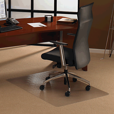 Cleartex Bodenschutzmatte für Teppichböden /FC11197523ER 119 x 75 cm transparent rechteckig