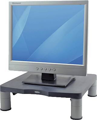 Fellowes Monitorständer Standard/9169301 340 x 102 x 340 mm graphit bis 27kg 3 Stufen