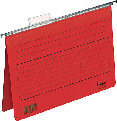 Bene Hängehefter Vetro Mobil/116705RT für DIN A4 rot Karton 230g/qm Inh.5