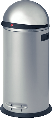 Hailo Tret-Abfallsammler KickVisier 50/0850-449 HxØ 85x35cm silber