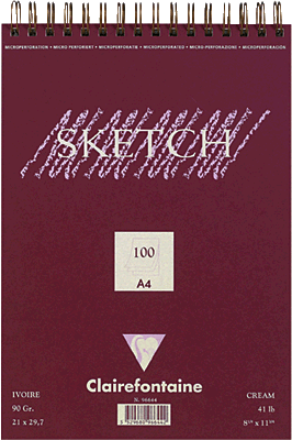 Clairefontaine Skizzenblock A4 /96604C 90g