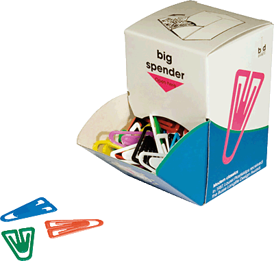 Laurel Plastiklips/1308-98 35 mm sortiert Plastik (PS) Inh.200