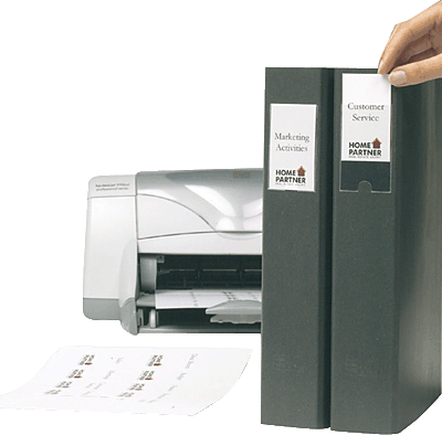 3L Beschriftungsfenster mit Ausschnitt/10351 75x150mm transparent pp + papier  Inh.12