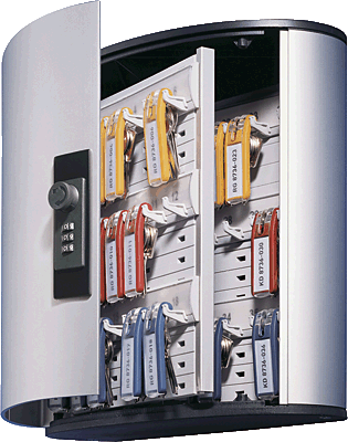 Durable KEY BOX 36 code/1966-23 310x310x125 silber Zahlenschloss